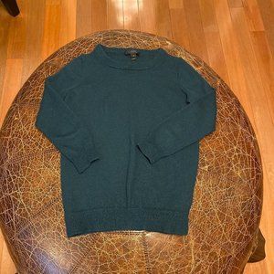 J. Crew Green Merino Wool Sweater XS